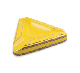 Cinzeiro de Ceramica para 3 Charutos - Amarelo