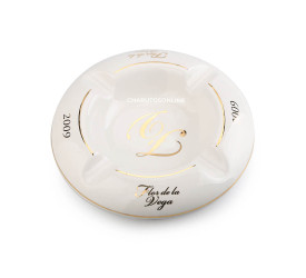 Cinzeiro para 4 Charutos de Porcelana Branco - Flor de La Vega