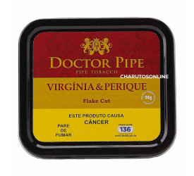 Fumo para Cachimbo Doctor Pipe Virginia & Perique Flake - Lata (50g)