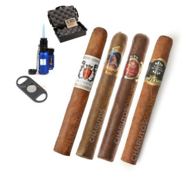 Kit Charutos Suaves para Iniciantes - Coronas (com caixa Umidora)