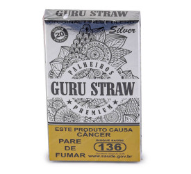 Palheiro Guru Straw Silver - Maço com 20