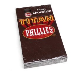 Charuto Phillies Titan Chocolate - Petaca com 5