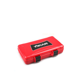 Umidor de Viagem Xikar para 5 Charutos - Vermelho