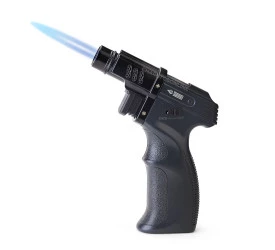 Isqueiro Maçarico Hit B467 Gun Flame - Preto (1 Chama)