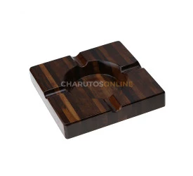 Cinzeiro para 4 Charutos de Madeira - Grande (Cor sortida)