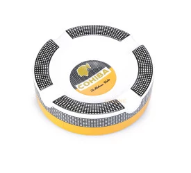 Cinzeiro para 4 Charutos Cohiba Pequeno Alto - Branco Luxo