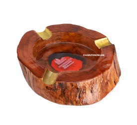 Cinzeiro de Madeira Resinado para 3 Charutos - Perceverancia 04