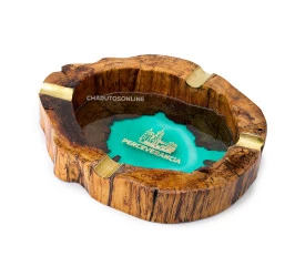 Cinzeiro de Madeira Resinado para 4 Charutos - Perceverancia 02