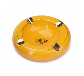 Cinzeiro para 4 Charutos Cohiba 50 Anos - Amarelo