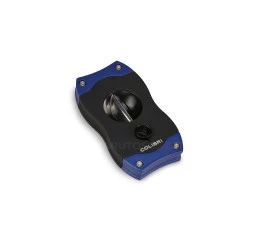 Cortador de Charutos Colibri V-CUT - Preto e Azul