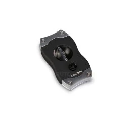 Cortador de Charutos Colibri V-CUT - Preto e Cromado