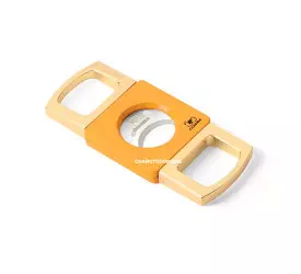 Cortador de Charutos Cohiba 50 Anos de Metal - Amarelo e Dourado