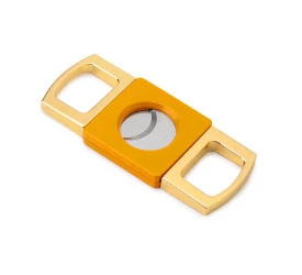 Cortador de Charutos Klinge de Metal CG70 - Dourado e Amarelo