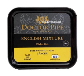 Fumo para Cachimbo Doctor Pipe English Mixture Flake - Lata (50g)
