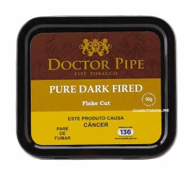 Fumo para Cachimbo Doctor Pipe Pure Dark Fired Flake - Lata (50g)