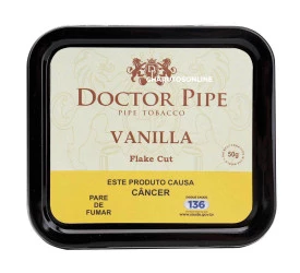 Fumo para Cachimbo Doctor Pipe Vanilla Flake - Lata (50g)