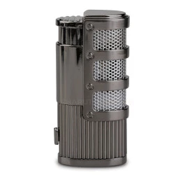 Isqueiro Maçarico Jobon 95565z (3 Chamas com Furador) - Chumbo