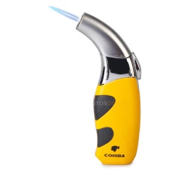 Isqueiro Maçarico Cohiba COB956 - Amarelo (1 Chama)