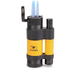 Isqueiro Maçarico Cohiba com Furador H-127A (3 Chamas)