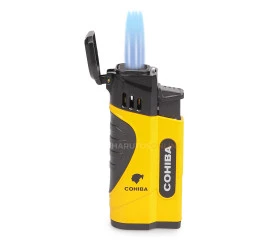 Isqueiro Maçarico Cohiba com Furador H-166A (4 Chamas)
