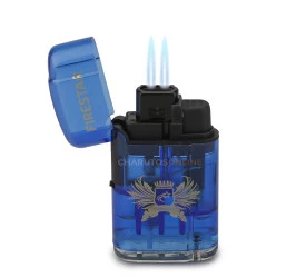 Isqueiro Maçarico Firestar - Azul (2 Chamas)
