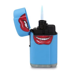 Isqueiro Maçarico Firestar Boca - Azul (1 Chama)