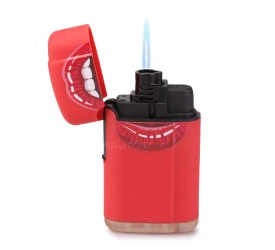 Isqueiro Maçarico Firestar Boca - Vermelho (1 Chama)