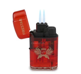 Isqueiro Maçarico Firestar - Vermelho (2 Chamas)