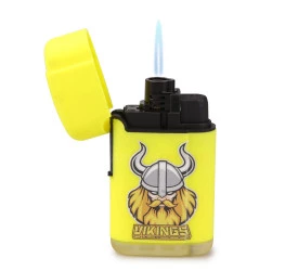 Isqueiro Maçarico Firestar Vikings - Amarelo (1 Chama)