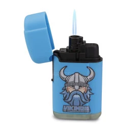 Isqueiro Maçarico Firestar Vikings - Azul (1 Chama)
