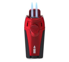 Isqueiro Maçarico Hit F51 - Vermelho (2 Chamas)