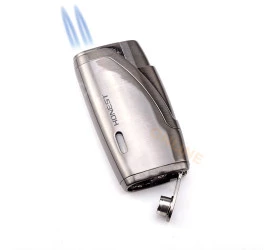 Isqueiro Maçarico Honest 171 - Chumbo (2 Chamas e Furador)