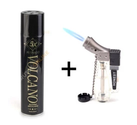Kit Isqueiro Maçarico Honest 185 Transparente + Gás
