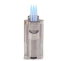 Isqueiro Maçarico Honest 3014 - Prata (3 Chamas)
