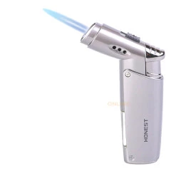 Isqueiro Maçarico Honest 3028 - Prata (1 Chama)