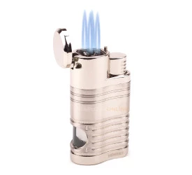 Isqueiro Maçarico Honest 345 - Prata (4 Chamas)