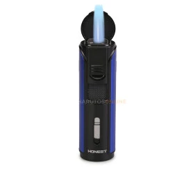Isqueiro Maçarico Honest 465 - Azul (5 Chamas e Furador)