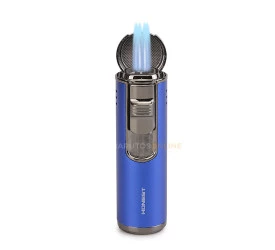 Isqueiro Maçarico Honest 482 - Azul (4 Chamas e Furador)