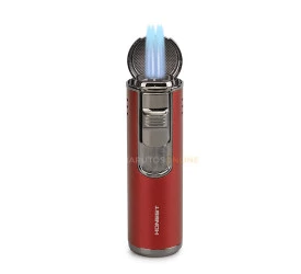 Isqueiro Maçarico Honest 482 - Vermelho (4 Chamas e Furador)