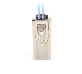 Isqueiro Maçarico Honest 724 - Prata (2 Chamas)