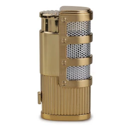 Isqueiro Maçarico Jobon 95565z (3 Chamas com Furador) - Dourado