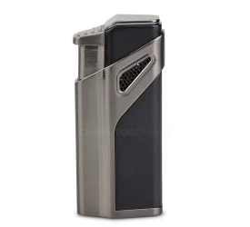 Isqueiro Maçarico Jobon ZB981 (3 Chamas com Furador) - Chumbo