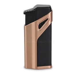 Isqueiro Maçarico Jobon ZB981 (3 Chamas com Furador) - Dourado