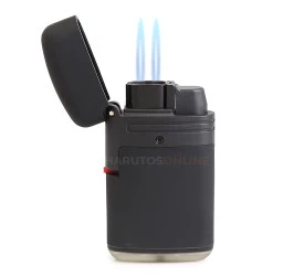 Isqueiro Maçarico Nerone Double Jet - Preto