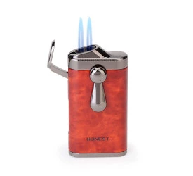Isqueiro Honest 802 - Madeira (2 Chamas)