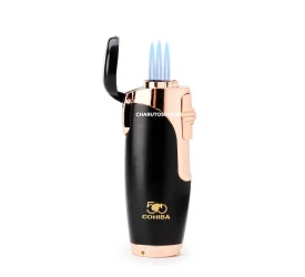 Isqueiro Maçarico Cohiba com Furador H-094 - Rose (3 Chamas)