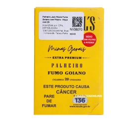 Palheiro Jack Paiols Fumo Goiano com Piteira - Maço com 20