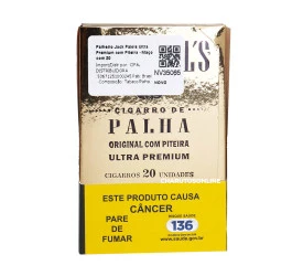 Palheiro Jack Paiols Ultra Premium com Piteira - Maço com 20