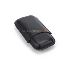 Porta 2 Charutos em Couro Nerone 2F - Preto
