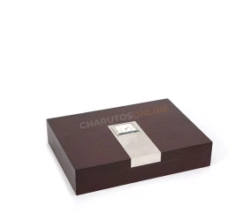 Umidor para 24 Charutos (Com Higrômetro Quadrado) - Madeira Avermelhada